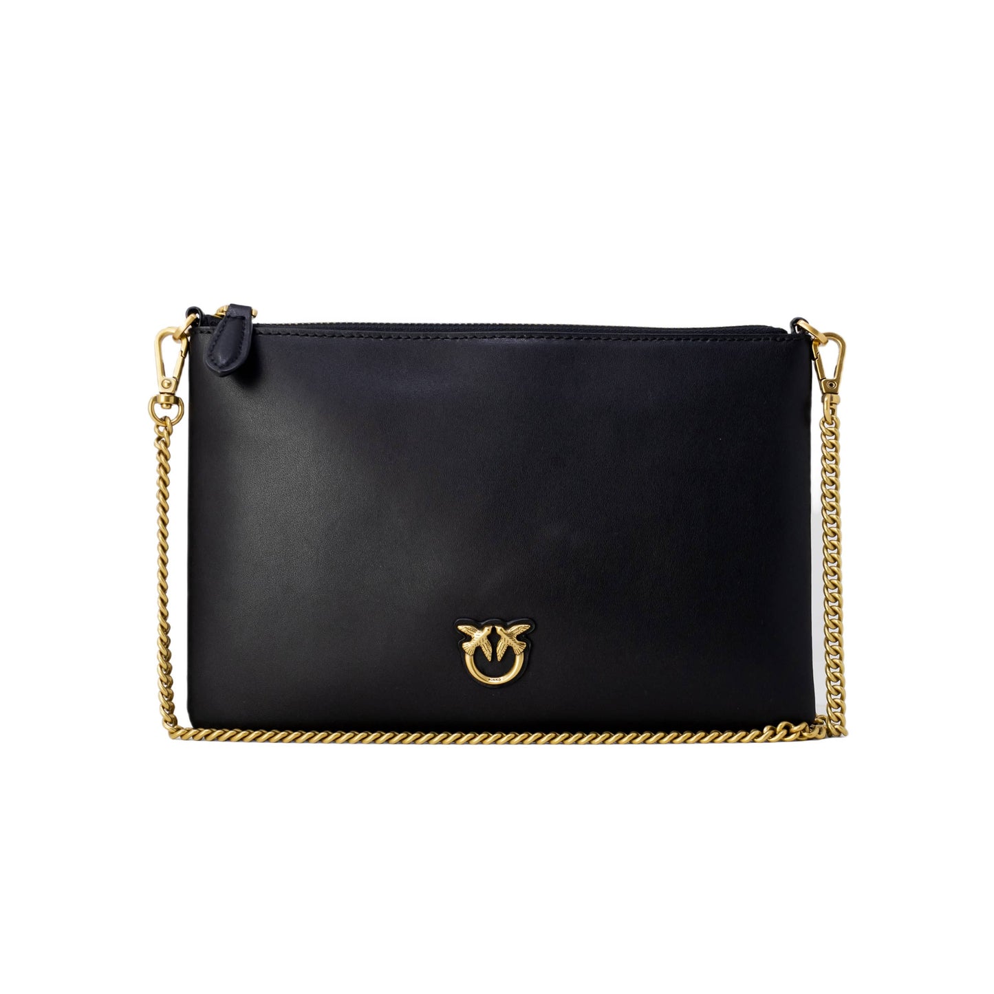 Pinko Elegant Black Bag with Gold Detailing