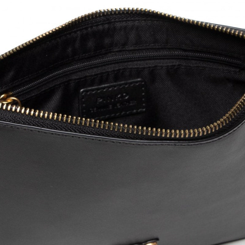 Pinko Elegant Black Bag with Gold Detailing