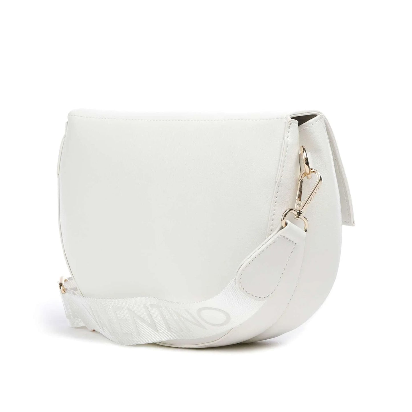 Valentino Bags Bigs Crossbody Bag in White with Logo Strap