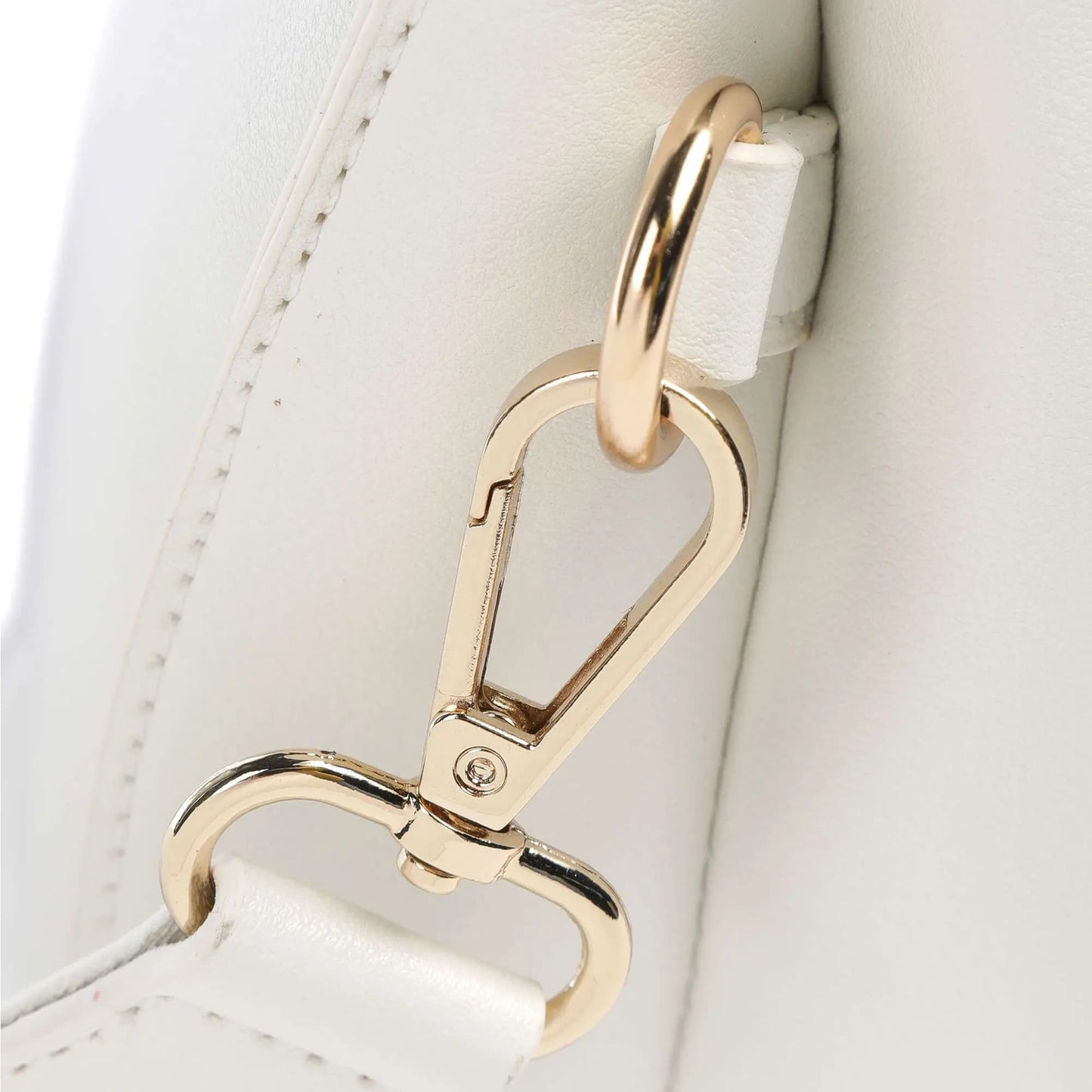 Valentino Bags Bigs Crossbody Bag in White with Logo Strap