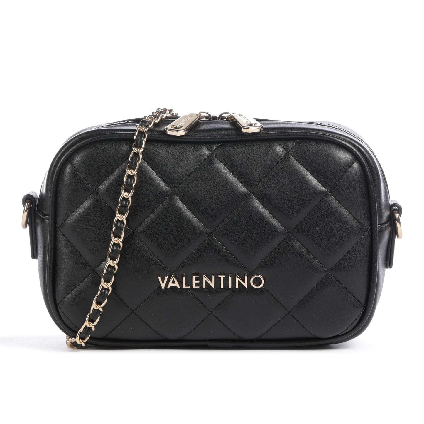 Valentino Bags Ocarina Crossbody Bag in Black with Two-way Zipper Closure