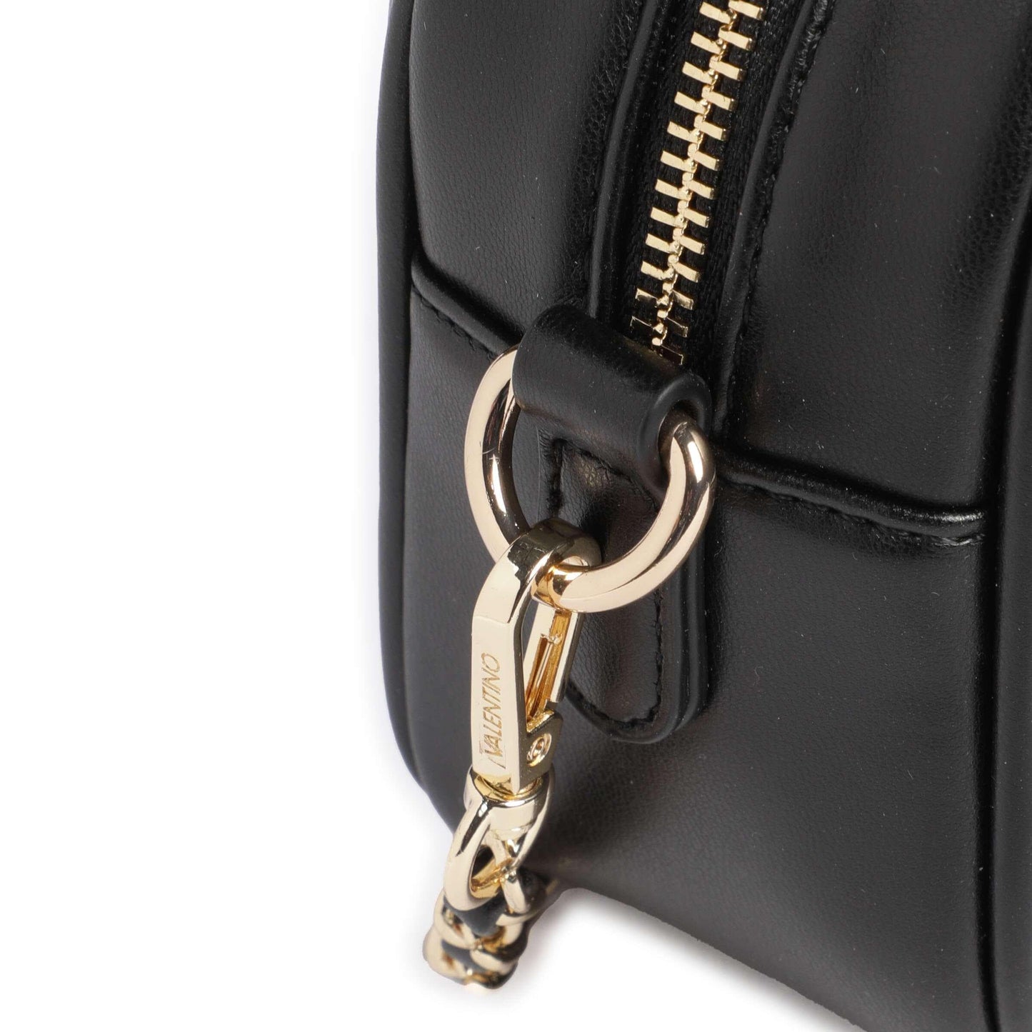 Valentino Bags Ocarina Crossbody Bag in Black with Two-way Zipper Closure