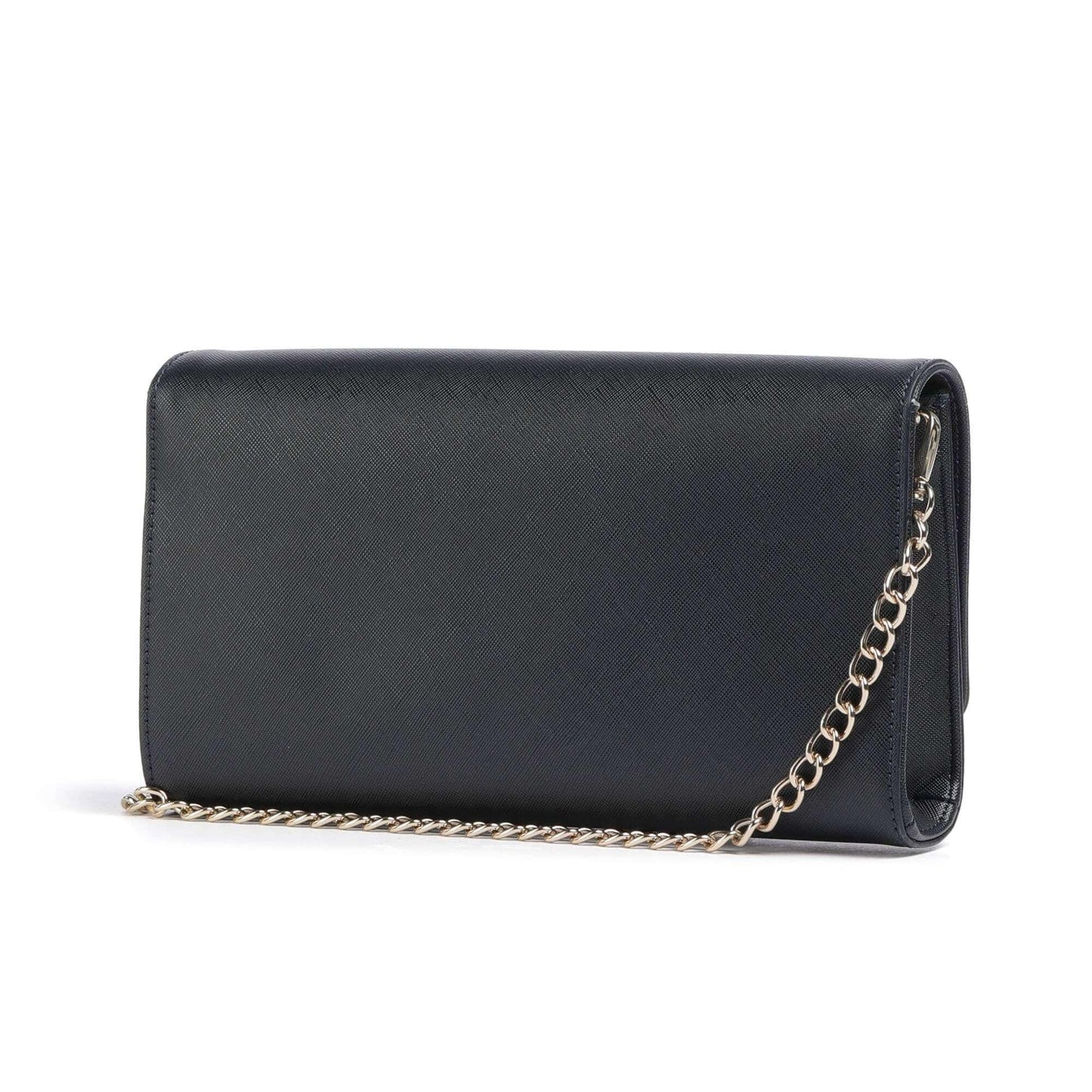 Valentino Bags Divina SA Crossbody Bag in Navy Featuring Gold Chain