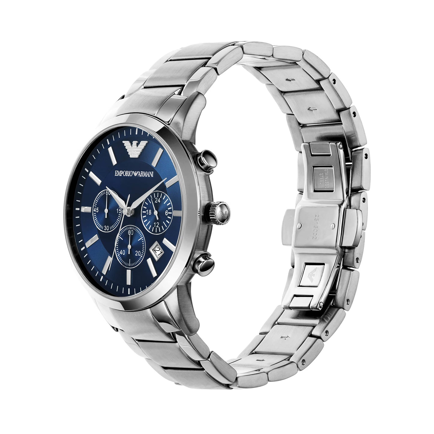 Emporio Armani Blue Dial Chronograph Watch
