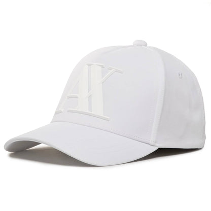 Armani Exchange Monochrome Logo Cap – Off white