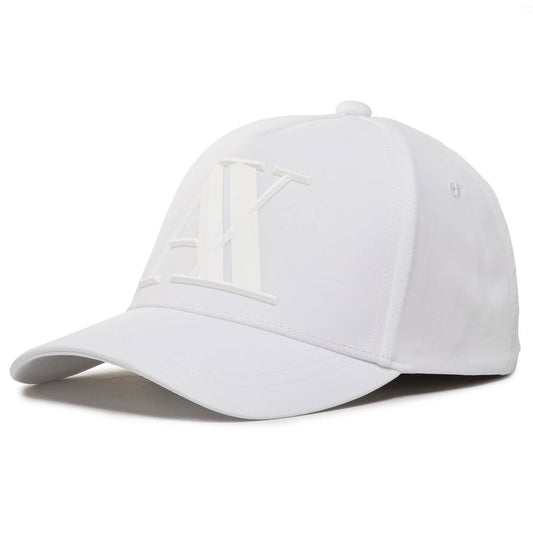 Armani Exchange Monochrome Logo Cap – Off white