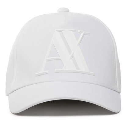 Armani Exchange Monochrome Logo Cap – Off white
