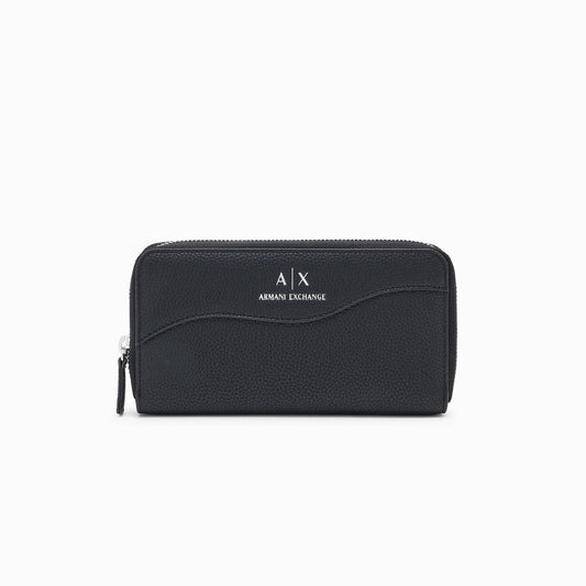 Armani Exchange Premium Black Zip Wallet
