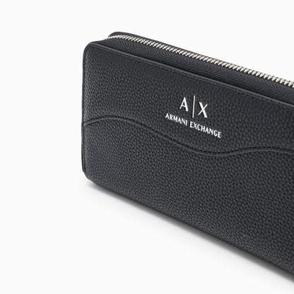 Armani Exchange Premium Black Zip Wallet