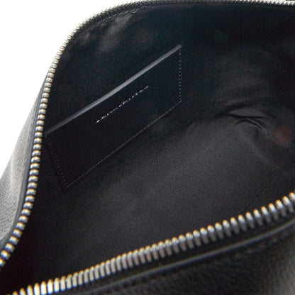 Calvin Klein Black Bag with Embossed Logo and Branded Strap