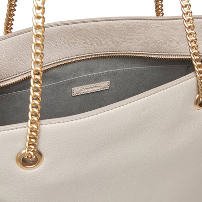 Calvin Klein Beige Chain-Link Tote