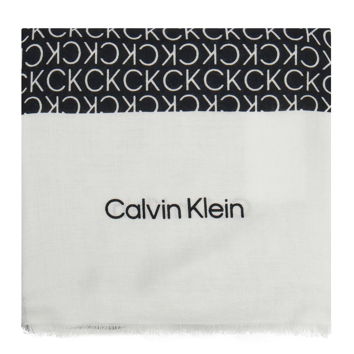 Calvin Klein Black & White Monogram Scarf