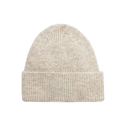 Calvin Klein Beige Logo Fold-Over Beanie