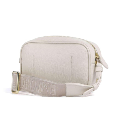 Emporio Armani Crossbody Bag in Ivory with Signature Strap