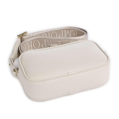 Emporio Armani Crossbody Bag in Ivory with Signature Strap