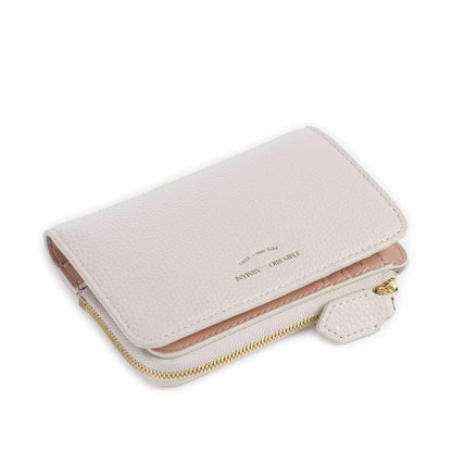 Emporio Armani Ivory Zip-Around Wallet