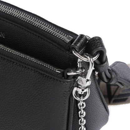 Emporio Armani Dea Shoulder Bag in Black with Signature Strap