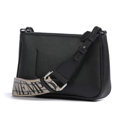 Emporio Armani Dea Shoulder Bag in Black with Signature Strap
