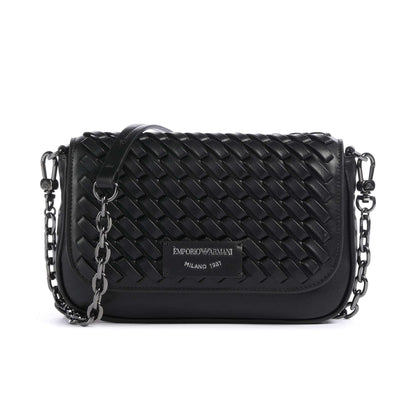Emporio Armani Mini Bag with Chain Strap and Interwoven Design
