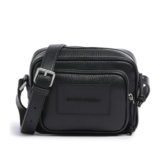 Emporio Armani Business Regenerated Crossbody Bag in Black