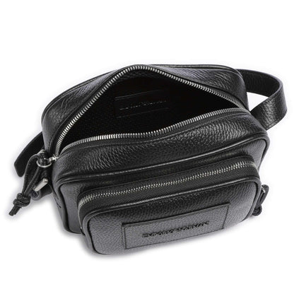 Emporio Armani Business Regenerated Crossbody Bag in Black