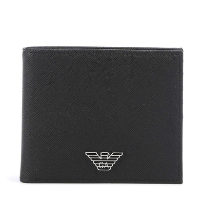 Emporio Armani Business Regenerated Wallet & Cardholder Gift Set in Black
