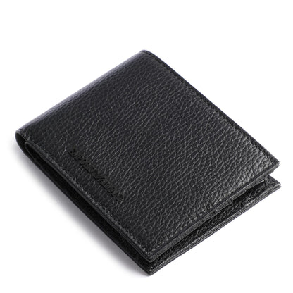 Emporio Armani Black Grained Leather Wallet & Cardholder Gift Set