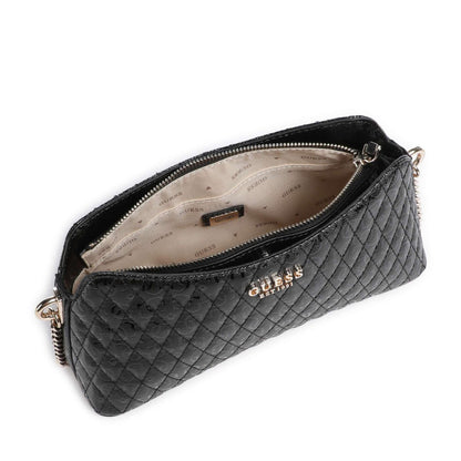Guess Betula Shoulder Bag in Black with Quilted Finish