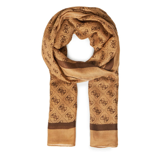 Guess Brown Patterned Scarf