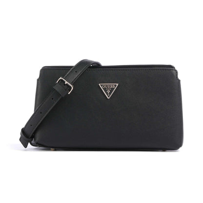 Guess Talent Crossbody Bag in Black with Signature Logo Plate