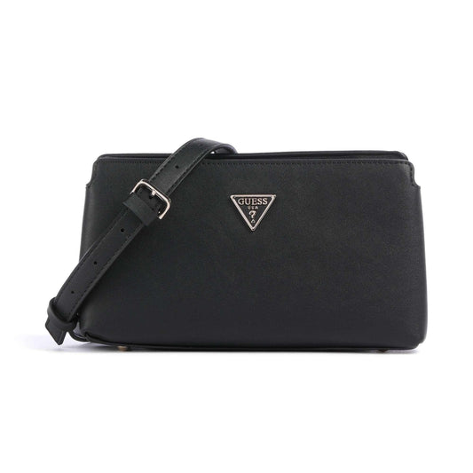 Guess Talent Crossbody Bag in Black with Signature Logo Plate