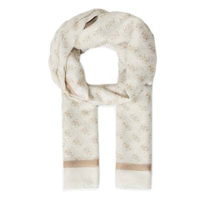 Guess Beige Patterned Scarf