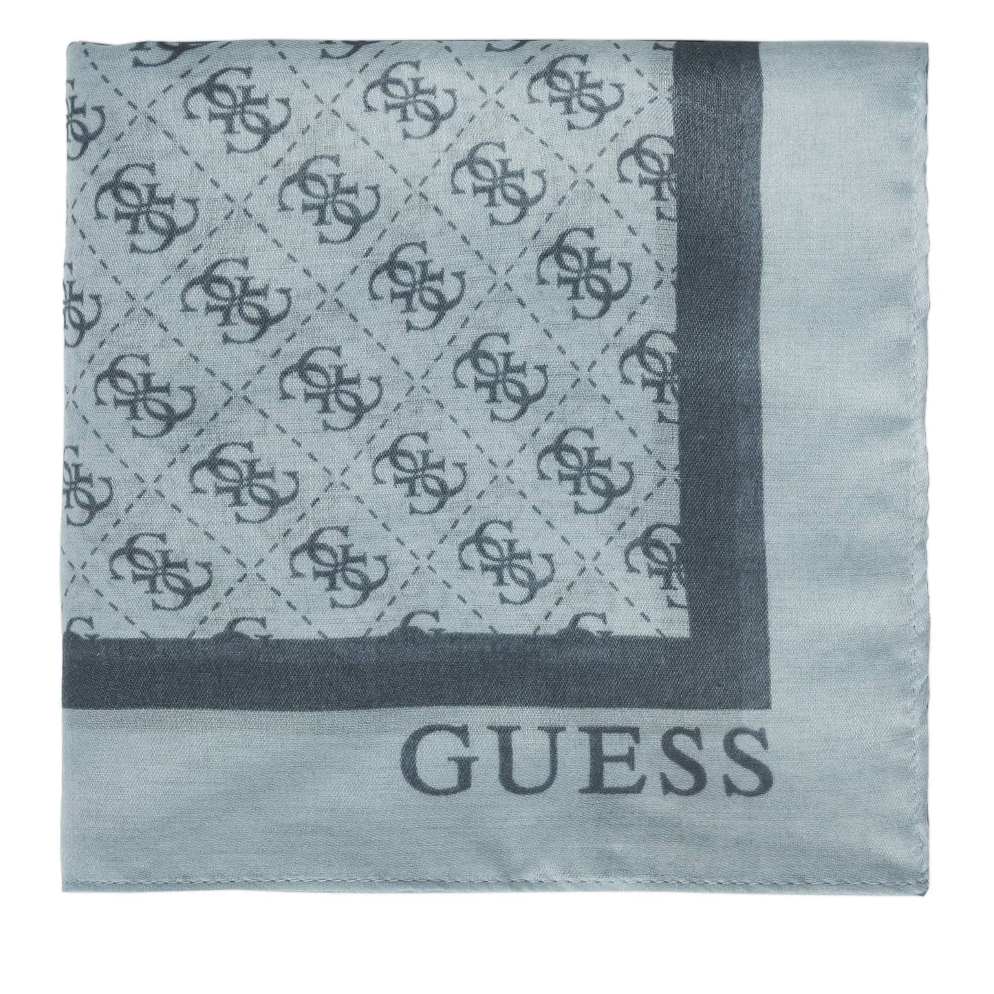 Guess Blue Patterned Scarf