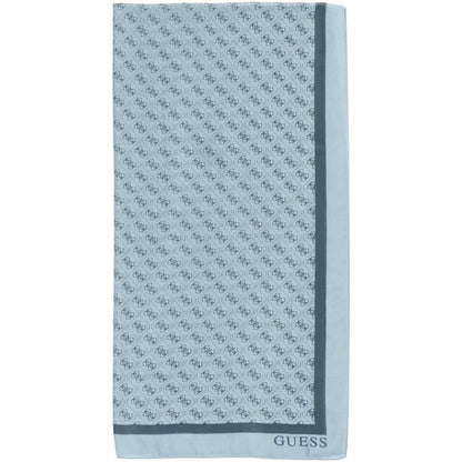 Guess Blue Patterned Scarf