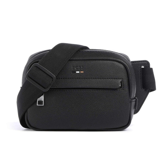 BOSS Ray Crossbody Bag in Black with Signature Detail