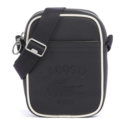 Lacoste Club 1930 Crossbody Bag in Black with Contrast Piping