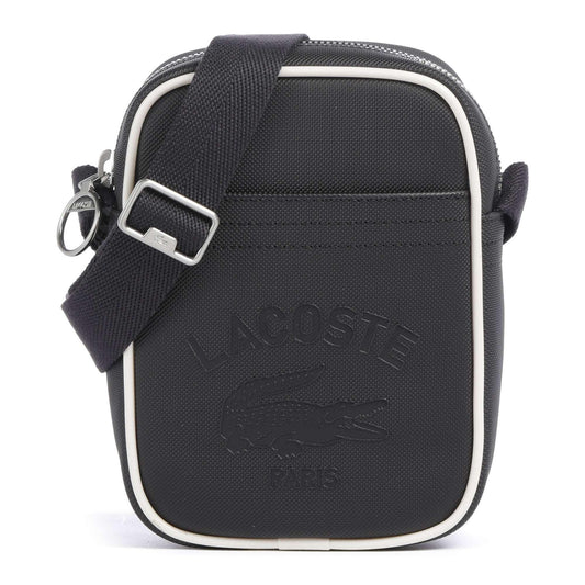 Lacoste Club 1930 Crossbody Bag in Black with Contrast Piping