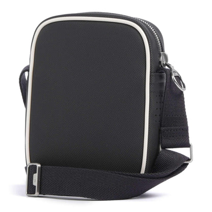 Lacoste Club 1930 Crossbody Bag in Black with Contrast Piping