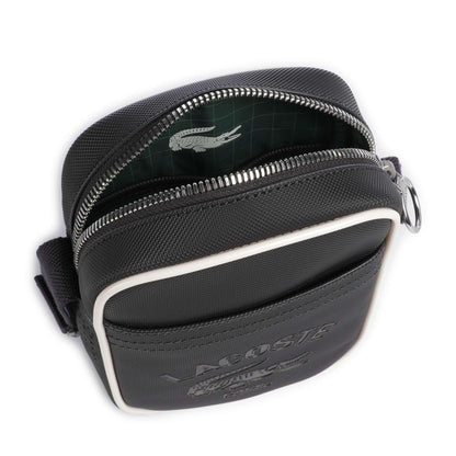 Lacoste Club 1930 Crossbody Bag in Black with Contrast Piping