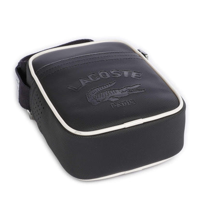 Lacoste Club 1930 Crossbody Bag in Black with Contrast Piping