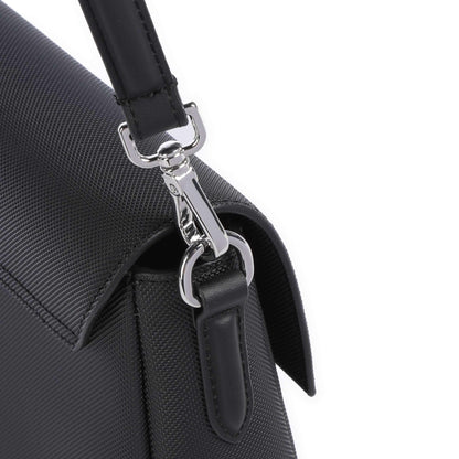 Lacoste Daily City Crossbody Bag in Black with Signature Logo Detail
