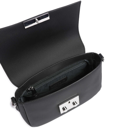 Lacoste Daily City Crossbody Bag in Black with Signature Logo Detail