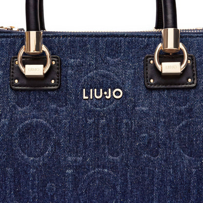 Liu Jo Blue Embossed Logo Bag