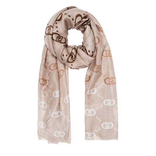 Liu Jo Beige Pattern Scarf