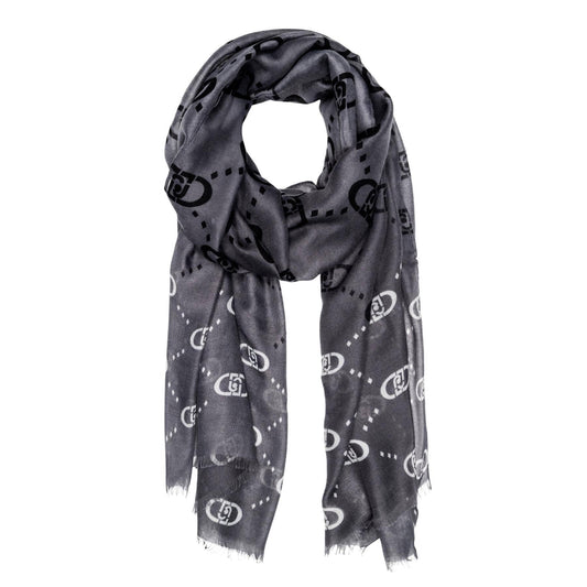 Liu Jo Dark Grey Logo Scarf