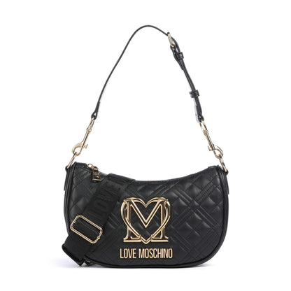 Love Moschino Allure Shoulder Bag in Black with Signature LM Logo