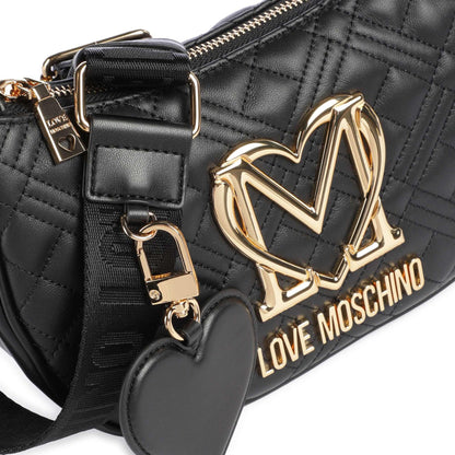 Love Moschino Allure Shoulder Bag in Black with Signature LM Logo