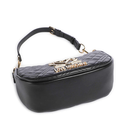 Love Moschino Allure Shoulder Bag in Black with Signature LM Logo