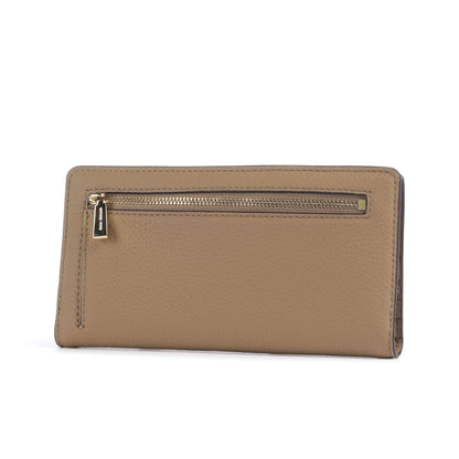 Michael Kors Empire Wallet in Light Brown Grained Leather