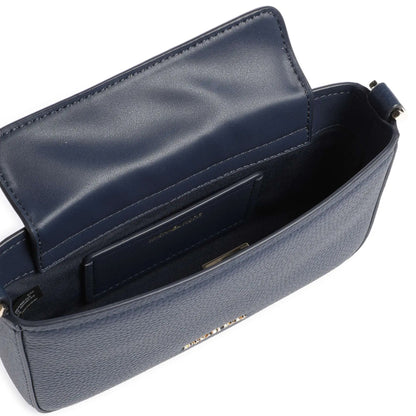 Michael Kors Bryant Small Shoulder Bag in Navy Grained Leather